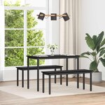 vidaXL banc Chêne noir 110 x 35 x 45 cm Bois d'ingénierie