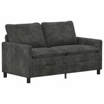 vidaXL Ensemble de Canapés 2 Pièces Anthracite Polyester