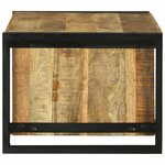 vidaXL Table basse 90x50x38 cm Bois brut de mangue