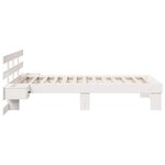 vidaXL Cadre de lit Blanc 90 x 190 cm Bois massif en pin