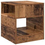vidaXL Table d'appoint 2 Pièces Bois ancien 40 5 x 40 x 45 cm