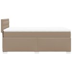 vidaXL Sommier à lattes de lit avec matelas Cappuccino 90x200 cm
