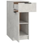 vidaXL Armoire de bureau Gris béton 33 5x50x75 cm Bois d'ingénierie