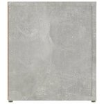 vidaXL Meuble TV Gris béton 80x31 5x36 cm Bois d'ingénierie