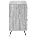 vidaXL Buffet Sonoma gris 89 x 34 5 x 60 cm Bois d'ingénierie
