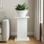 vidaXL Support de Plante Blanc brillant 30 5 x 30 x 43 cm