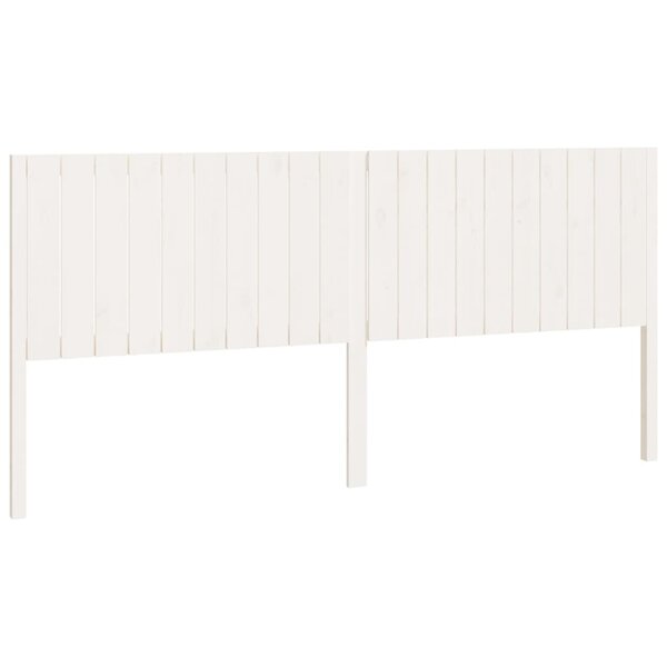 vidaXL Tête de lit blanc 205 5x4x100 cm bois massif de pin