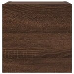vidaXL Meuble TV mural Chêne marron 30 5x30x30 cm