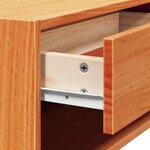 vidaXL Table de chevet avec tiroir Marron cire 50 x 32 5 x 24 cm