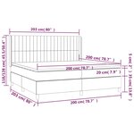 vidaXL Sommier à lattes de lit matelas et LED Marron foncé 200x200 cm