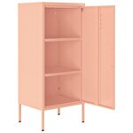 vidaXL Armoire de rangement Rose 42 5x35x101 5 cm Acier