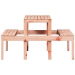 vidaXL Table de pique-nique 110x134x75 cm bois massif de douglas