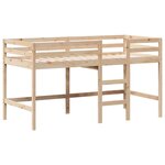 vidaXL Lit superposé avec échelle et toit sans matelas 80x200 cm