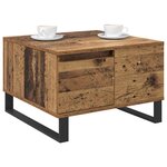 vidaXL Table basse Bois Ancien 55 x 55 x 36 5 cm Bois d'ingénierie