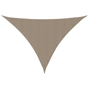 vidaXL Voile de parasol tissu oxford triangulaire 5x5x6 m taupe