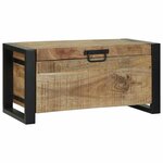 vidaXL Coffres de rangement 60 x 30 x 30 cm Bois de manguier massif