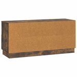 vidaXL Meuble TV Chêne fumé 102 x 34 5 x 47 cm Bois d'ingénierie