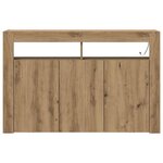 vidaXL Buffet Chêne artisanal 116 x 30 x 75 cm Bois d'ingénierie