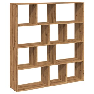 vidaXL Bibliothèque chêne artisanal 132x29x141 5 cm bois d'ingénierie