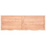 vidaXL Dessus de table marron clair bois chêne massif traité