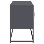 vidaXL Meuble TV anthracite 100 5x39x60 5 cm acier