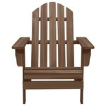 vidaXL Chaise de jardin Adirondack avec table Bois de sapin Marron