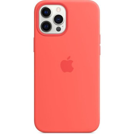 APPLE iPhone 12 Pro Max Coque en Silicone avec MagSafe - Pamplemousse