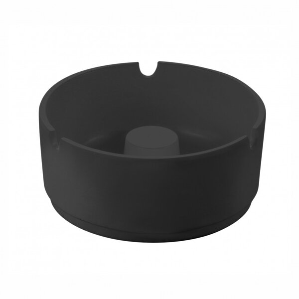 Cendrier de table rond noir ø 10 cm - pujadas -  - mélamine x45mm