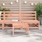 vidaXL Canapés de jardin sans accoudoirs 2 Pièces bois massif douglas