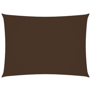 vidaXL Voile de parasol tissu oxford rectangulaire 6x7 m marron