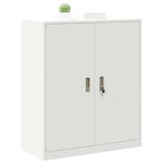 vidaXL Armoire de rangement Blanc 90 x 40 x 105 cm Acier