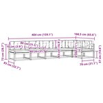 vidaXL Ensemble de canapés d'extérieur 6 pc Naturel et Beige
