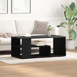 vidaXL Table basse Chêne noir 100 x 50 x 40 cm Bois d'ingénierie