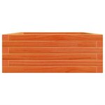 vidaXL Jardinière cire marron 90x60x23 cm bois de pin massif