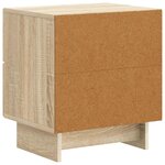 vidaXL Cabinet de chevet avec tiroir Chêne Sonoma 43 x 34 5 x 47 5 cm