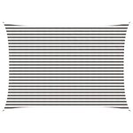 vidaXL Voile d'ombre 3 5 x 5 m HDPE Rectangulaire Gris clair et blanc