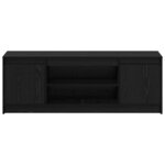vidaXL Meuble TV Noir 139 5 x 34 x 50 cm Bois d'ingénierie