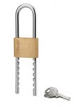 THIRARD - Cadenas à clé Anse Réglable  laiton  intérieur  anse acier  50mm  2 clés - THIRARD