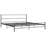 vidaXL Cadre de lit sans matelas gris métal 180x200 cm