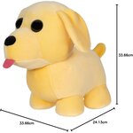 Jazwares AME0006 - Peluche chein - Peluche officielle avec code de jeu