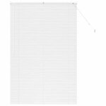 vidaXL Store de Fenêtre avec des rideaux Blanc Aluminium