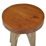 vidaXL Tabouret Marron Bois de teck