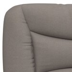 vidaXL Cadre de lit avec tête de lit Taupe 80x200 cm Tissu