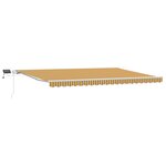vidaXL Auvent rétractable Multicolore 500 × 300 cm Tissu et Aluminium
