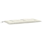 vidaXL Coussin de banc de jardin crème mélangé 100x50x7 cm tissu