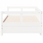 vidaXL Lit de jour sans matelas blanc 90x190 cm bois de pin massif