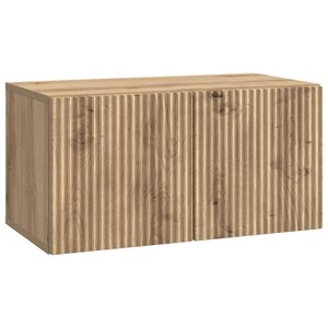 vidaXL Meuble TV mural 59 5 x 31 x 30 cm Chêne artisanal