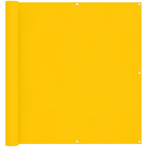 vidaXL Écran de balcon 110 x 800 cm Tissu Oxford Rectangulaire Jaune