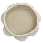 Panier de rangement pétales ivoire et beige 20 x Ø 33 cm
