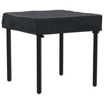 vidaXL Housse de Table Uni Noir 82 x 82 x 15 cm tissu